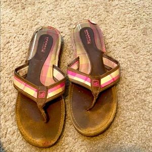 Plaid Sperry sandals